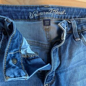 Universal Thread Blue Jeans with Vintage Wash and Distressed Details